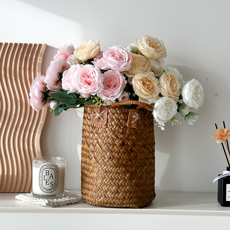Artificial Peony Flowers, Persian Roses, Small Bundles of Fake Flowers
