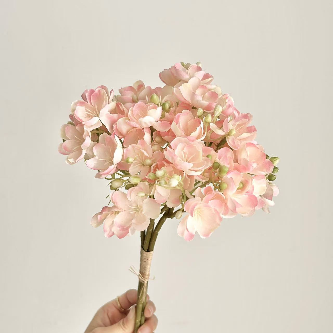 jasmine flowers on Instagram, tied with artificial flowers