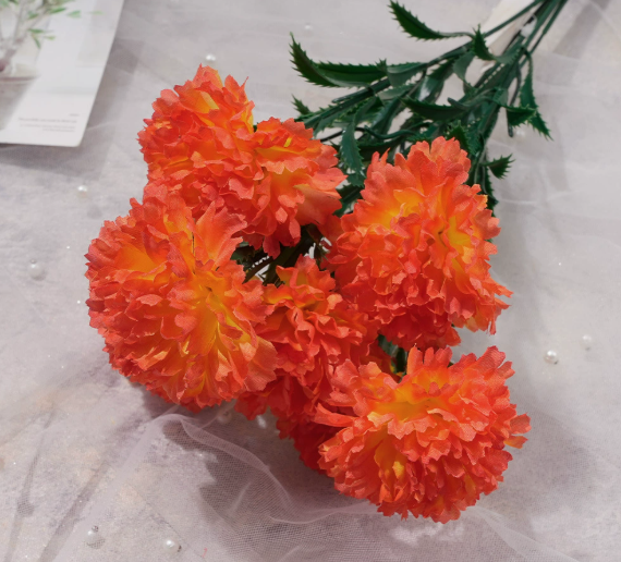 Artificial flower 7-head aquatic carnation