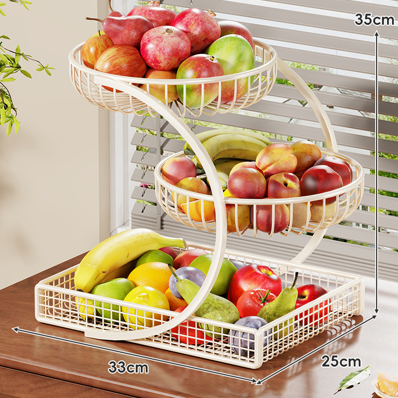 Multi-layer fruit storage basket