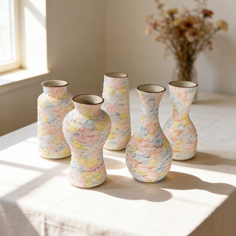 Instagram-worthy creative handmade ice cream vase