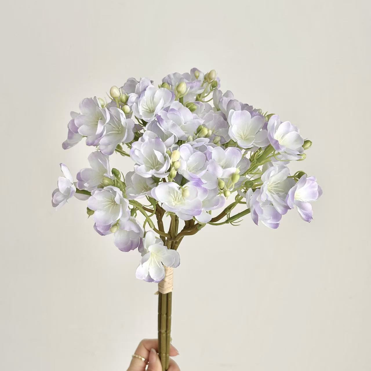 jasmine flowers on Instagram, tied with artificial flowers