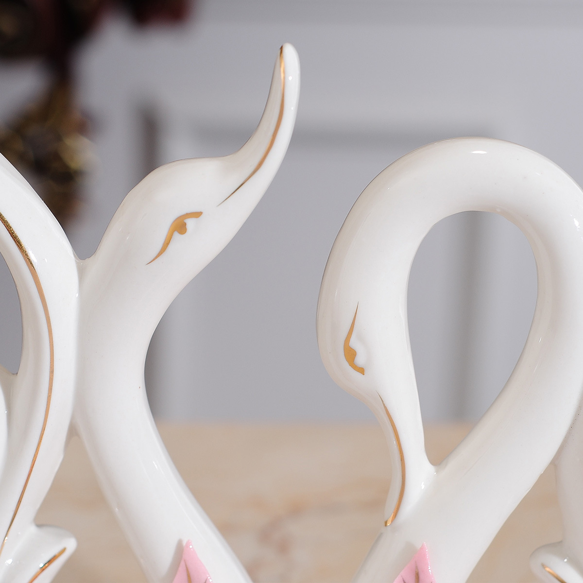 Innocent swan ornaments
