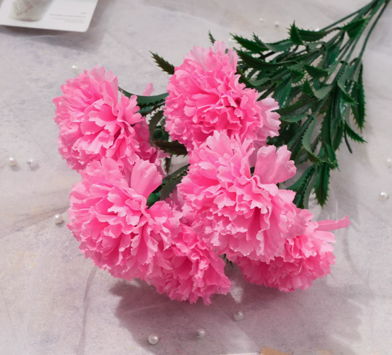 Artificial flower 7-head aquatic carnation