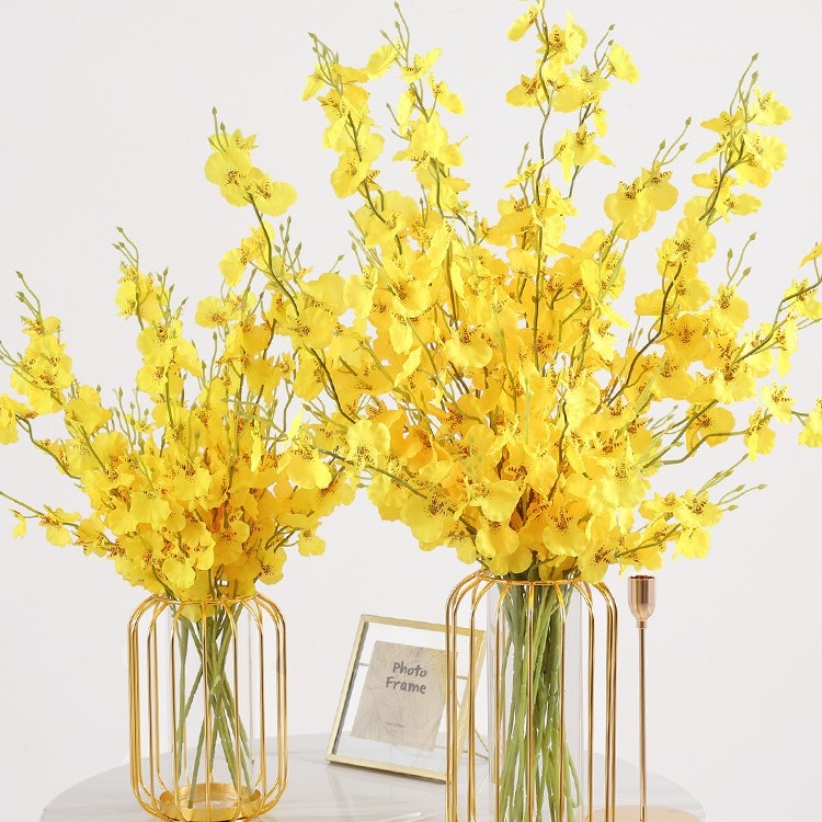 Artificial Dancing Orchid and Phalaenopsis Orchid Silk Flower Decoration
