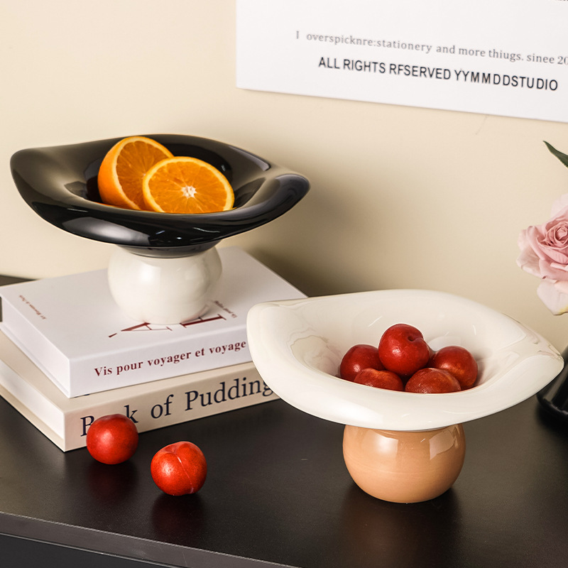 Lotus leaf fruit plate