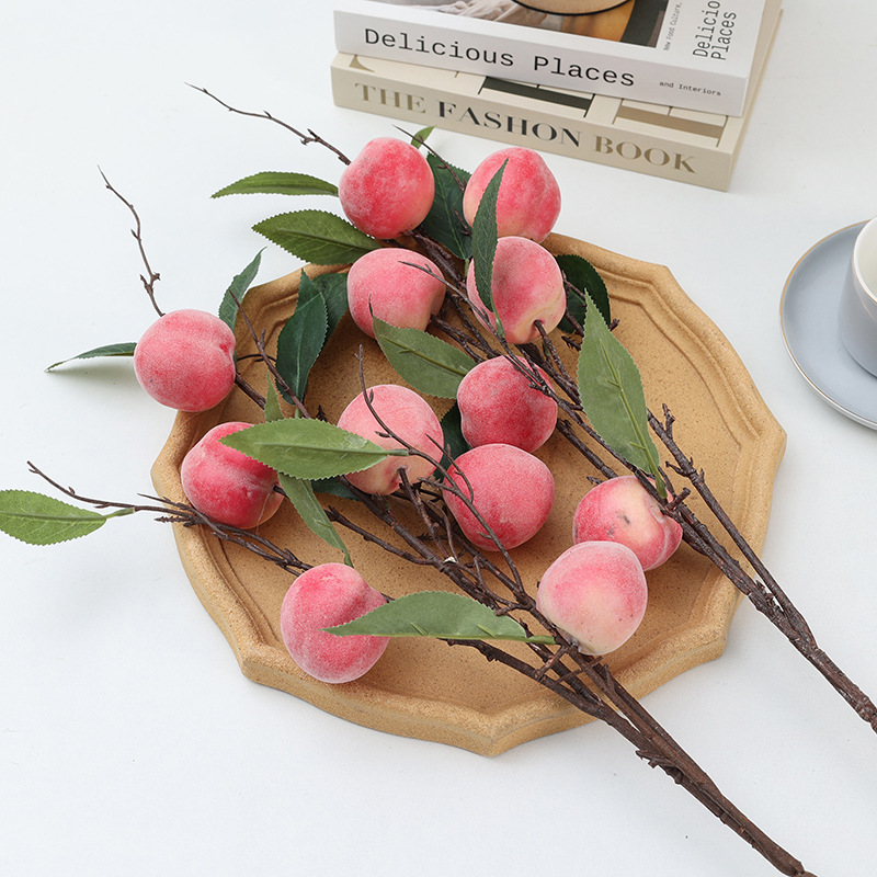 Lily of the Valley artificial flower six-headed peach