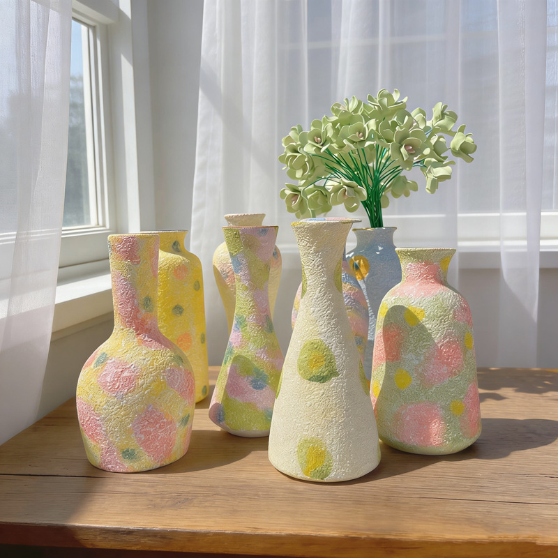 Instagram-worthy creative handmade colorful ice cream vase