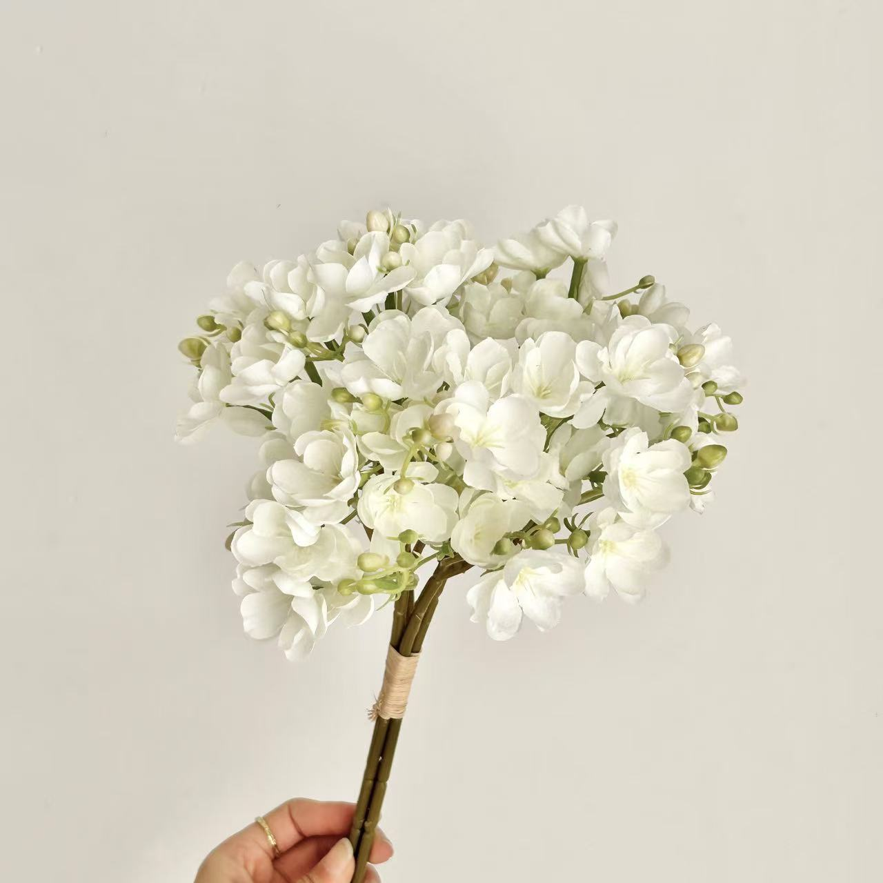 jasmine flowers on Instagram, tied with artificial flowers
