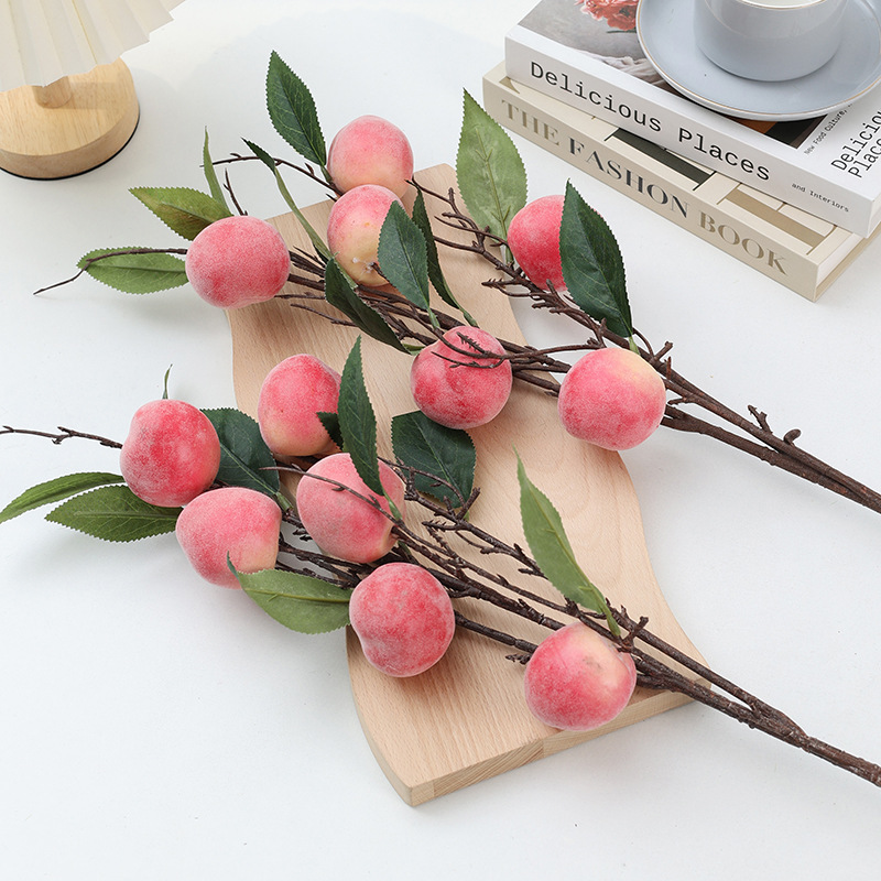 Lily of the Valley artificial flower six-headed peach