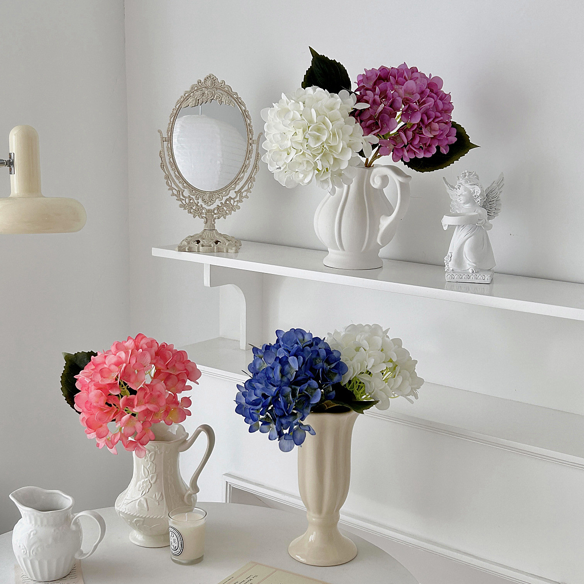 High-quality artificial hydrangea flowers