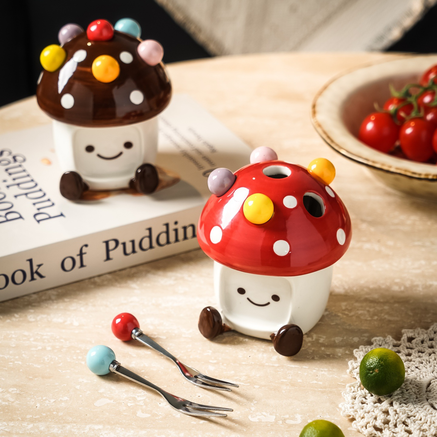 Mushroom Fruit Fork Premium Set