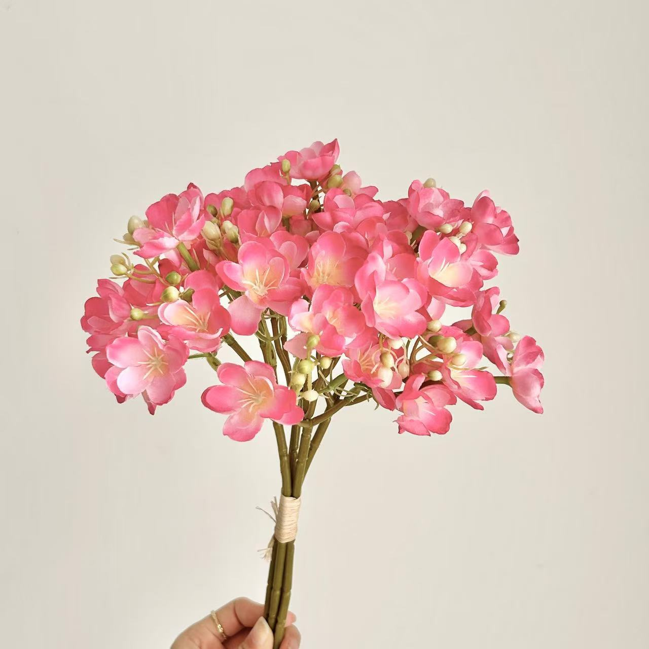 jasmine flowers on Instagram, tied with artificial flowers