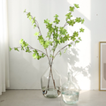 Simulated plant with Japanese bellflower multipetal leaves