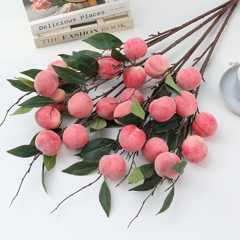 Lily of the Valley artificial flower six-headed peach