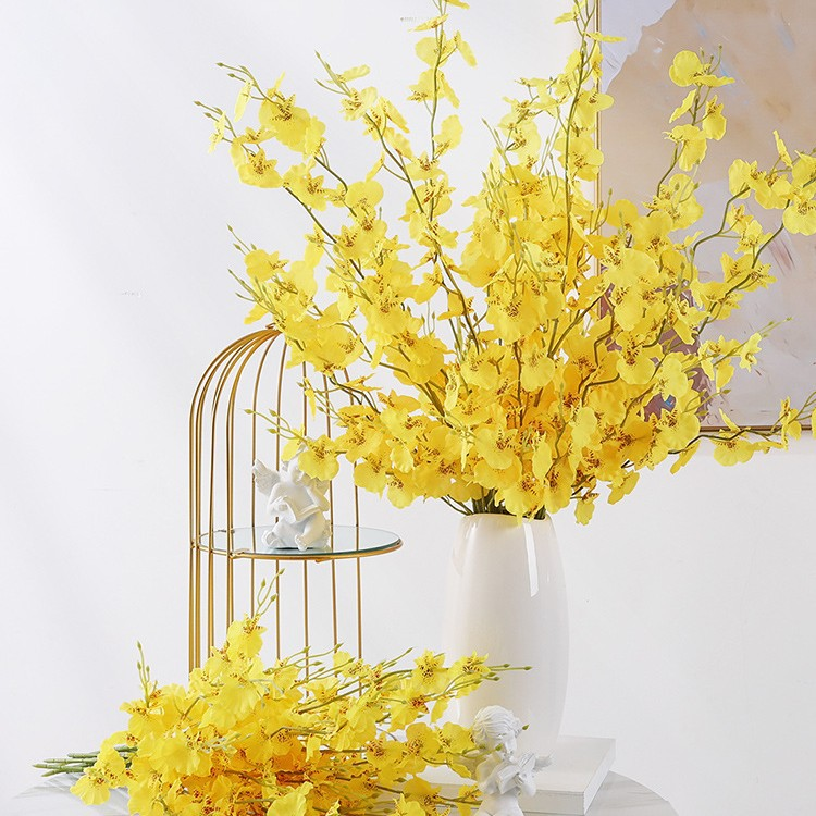 Artificial Dancing Orchid and Phalaenopsis Orchid Silk Flower Decoration
