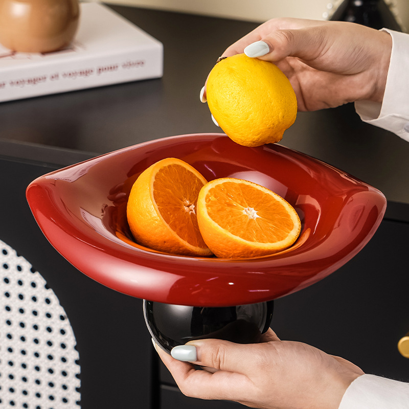 Lotus leaf fruit plate